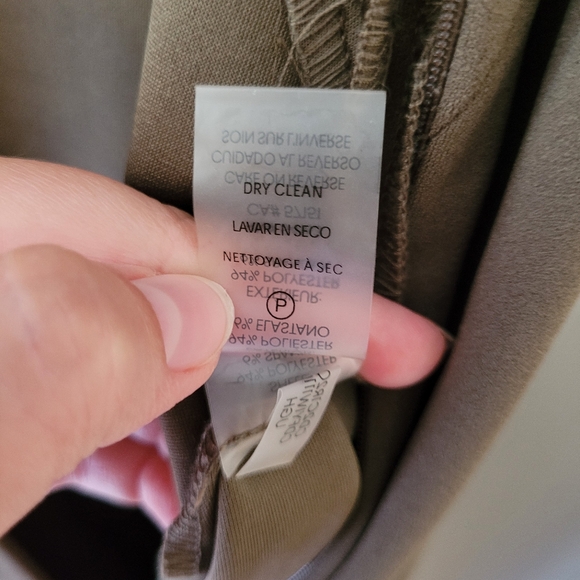 Calvin Klein Olive Green Wide-Leg Jumpsuit Women's Size 8 - Picture 14 of 15